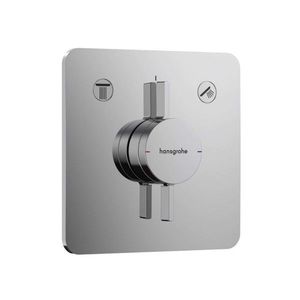 HANSGROHE DuoTurn Q Baterie pod omítku, pro 2 spotřebiče, chrom 75414000 obraz