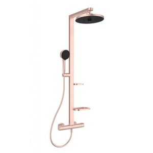 IDEAL STANDARD ALU+ Sprchový set s termostatem, průměr 26 cm, 2 proudy, rosé BD583RO obraz