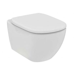 IDEAL STANDARD Tesi Závěsné WC se sedátkem SoftClose, RimLS+, bílá T536101 obraz