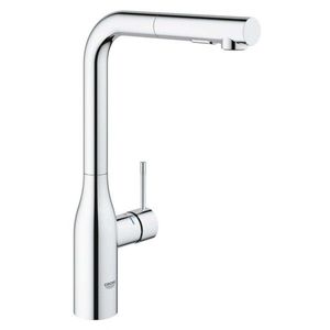 GROHE Essence Dřezová baterie s výsuvnou sprškou, chrom 30270000 obraz