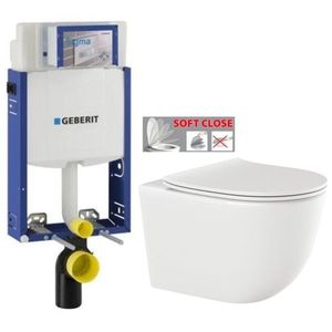 GEBERIT KOMBIFIX ECO, nádržka UP 320 bez tlačítka + WC INVENA TINOS + SEDÁTKO 110.302.00.5 NO1 obraz