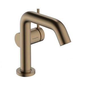 HANSGROHE Tecturis S Umyvadlová baterie s výpustí Push-Open, CoolStart, EcoSmart, kartáčovaný bronz 73322140 obraz