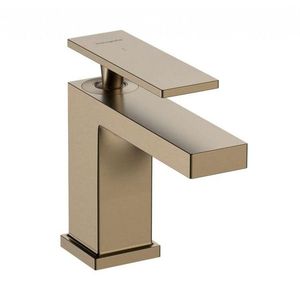 HANSGROHE Tecturis E Umyvadlová baterie s výpustí, CoolStart, EcoSmart, kartáčovaný bronz 73004140 obraz