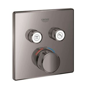 GROHE Grohtherm SmartControl Termostatická baterie pod omítku se 2 ventily, Hard Graphite 29124A00 obraz