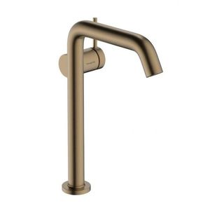 HANSGROHE Tecturis S Umyvadlová baterie s výpustí Push-Open, CoolStart, EcoSmart, kartáčovaný bronz 73373140 obraz