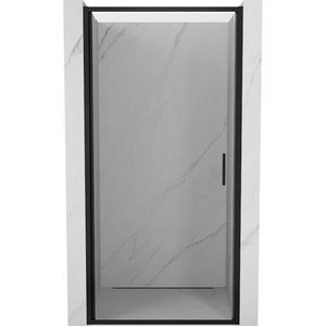 MEXEN Exo sprchové dveře křídlové 90 cm, transparent, černá 817-090-000-70-00 obraz