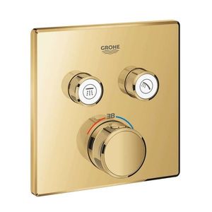 GROHE Grohtherm SmartControl Termostatická baterie pod omítku, pro 2 spotřebiče, Cool Sunrise 29124GL0 obraz