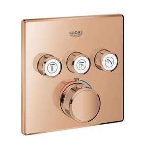 GROHE Grohtherm SmartControl Termostatická baterie pod omítku, pro 3 spotřebiče, Warm Sunset 29126DA0 obraz