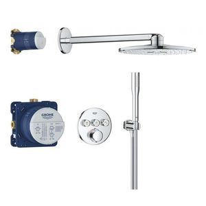 GROHE Precision SmartControl Sprchový set s termostatem pod omítku, průměr 31 cm, 2 proudy, chrom 34874000 obraz