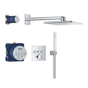 GROHE Vitalio SmartActive Sprchový set s termostatem pod omítku, 31x31 cm, 2 proudy, chrom 34875000 obraz