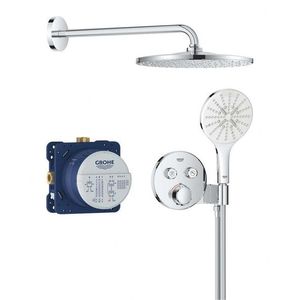 GROHE Precision SmartControl Sprchový set s termostatem pod omítku, průměr 31 cm, 3 proudy, chrom 34877000 obraz