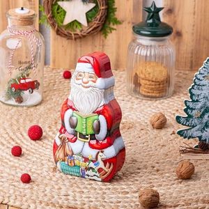 Altom Plechová dóza na sušenky a perníčky Santa Claus 23 x 13 cm obraz