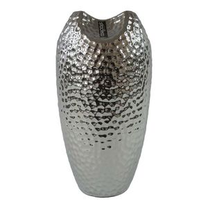 Keramická váza Silver dots stříbrná, 29 cm obraz