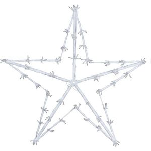 Vánoční LED dekorace White star, 80 cm obraz