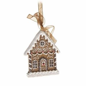 Vánoční závěsná dekorace Gingerbread cottage, 5, 6 x 7, 4 cm obraz