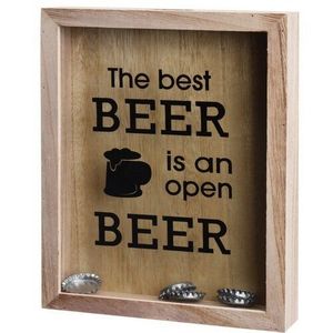 Závěsná skříňka na pivní zátky Beer, 20 x 25 x 4, 5 cm obraz