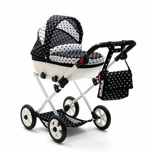 New Baby Dětský kočárek pro panenky Comfort, černo-bílá obraz