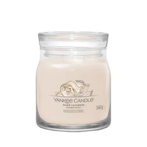 Yankee Candle vonná svíčka Signature ve skle střední Warm Cashmere, 368g obraz