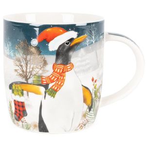 Porcelánový hrnek Xmas Penquin, 370 ml obraz