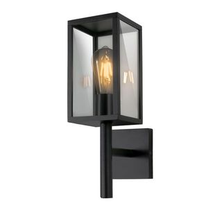 Candellux Černé fasádní svítidlo Hosta pro žárovku E27 IP44 21-32263 obraz