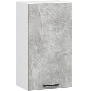 Ak furniture Závěsná kuchyňská skříňka OLIVIE 40x72 cm matná bílá/beton obraz