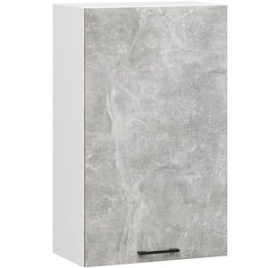 Ak furniture Závěsná kuchyňská skříňka OLIVIE 50x72 cm matná bílá/beton obraz