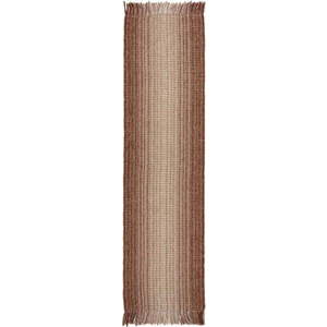 Červený oboustranný ručně tkaný běhoun s příměsí juty 60x230 cm Jute Ombre Red – Flair Rugs obraz