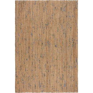 Ručně tkaný jutový koberec v modro-přírodní barvě 160x230 cm Jute Boucle Blue – Flair Rugs obraz