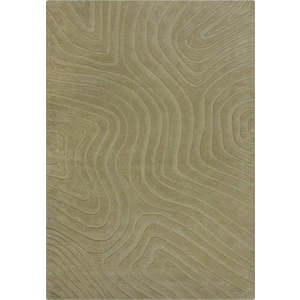 Khaki ručně tkaný vlněný koberec 200x290 cm Mesmerise Sage – Flair Rugs obraz