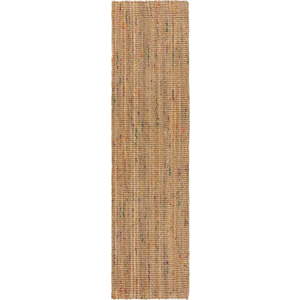 Ručně tkaný jutový běhoun v přírodní barvě 60x230 cm Jute Boucle Multi – Flair Rugs obraz