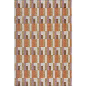 Koberec v oranžovo-přírodní barvě 155x230 cm Riley Block Geo – Flair Rugs obraz