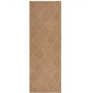 Venkovní běhoun v přírodní barvě 80x230 cm Nora Diamond – Flair Rugs obraz