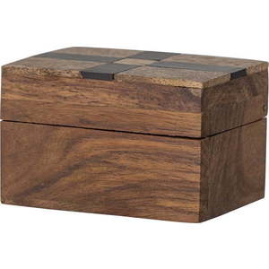 Hnědý dekorativní dřevěný úložný box 6, 5x4, 5x4 cm Cemile – Bloomingville obraz