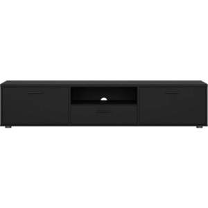 Černý TV stolek 177x38 cm Media – Tvilum obraz