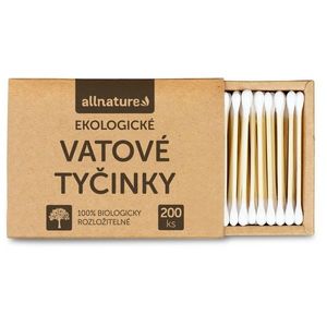 Allnature Ekologické vatové tyčinky, 200 ks obraz