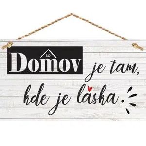 Bohemia Gifts Dekorační obrázek na zavěšení - Domov obraz