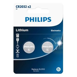 Philips Baterie CR2032 3 V, lithiové knoflíkové, 2 ks obraz