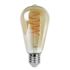 RabaluxDekorativní LED filament žárovka s točeným vláknem, jantarová, E27, ST64, 4W, 300lm, 2200K, 20000h. obraz