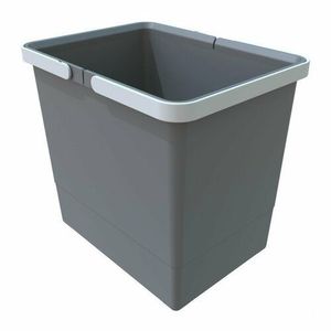 Elletipi Plastový koš s rukojeťmi 15 l, šedá, 15 l obraz