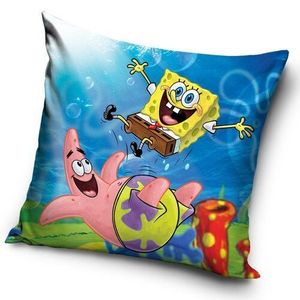 Carbotex Povlak na polštářek Sponge Bob a PatrikovaTrampolína, 40 x 40 cm obraz