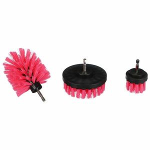 Sixtol Sada kartáčů na vrtačku pro čištění auta CAR DETAILING DRILL BRUSH PINK 3, 3 ks obraz