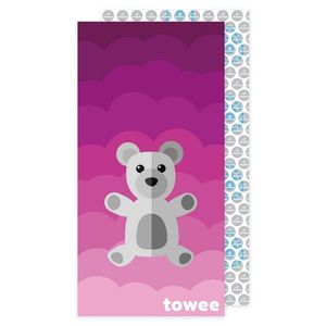 Towee Rychleschnoucí osuška Teddy Bear růžová, 70 x 140 cm obraz