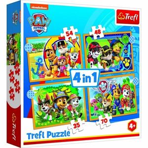 Trefl Puzzle Prázdniny Tlapková Patrola/Paw Patrol, 28, 5 x 20, 5 cm obraz