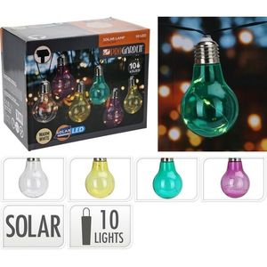 ProGarden Solární řetěz Žárovky barevná, 2 m, 10 x 5 LED obraz