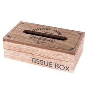 Dřevěný box na kapesníky TISSUE, 25 x 14 x 8 cm obraz