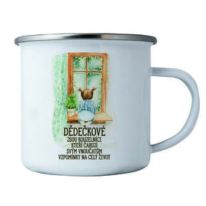 Bohemia Gifts Plechový hrnek Dědečkové, 350 ml obraz