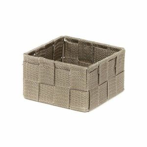 Compactor Úložný organizér do zásuvky Compactor TEX - košík S, 12 x 12 x 7 cm, Taupe (šedo-béžový) obraz