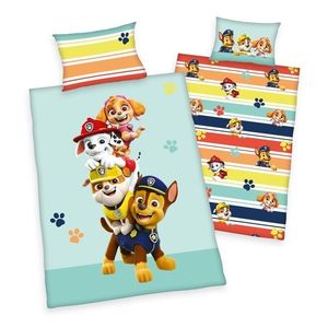 Herding Dětské bavlněné povlečení do postýlky Paw Patrol, 40 x 60 cm, 100 x 135 cm obraz