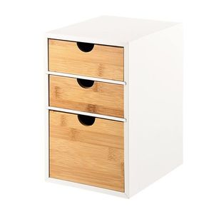 Kesper 58957 Organizér se 3 přihrádkami bambus, 27 x 21 x 17 cm obraz