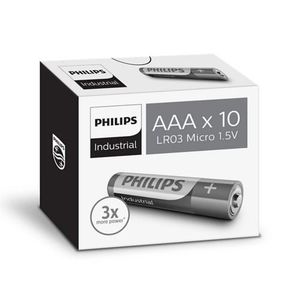 Philips Průmyslové baterie AAA Ultra Alkaline, 10 ks obraz